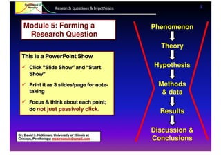 Research Questions & Hypotheses