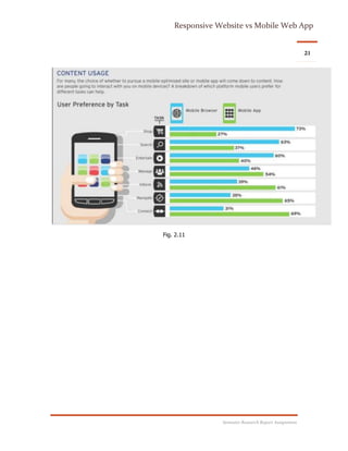 Responsive Web Design vs Mobile Web App | PDF