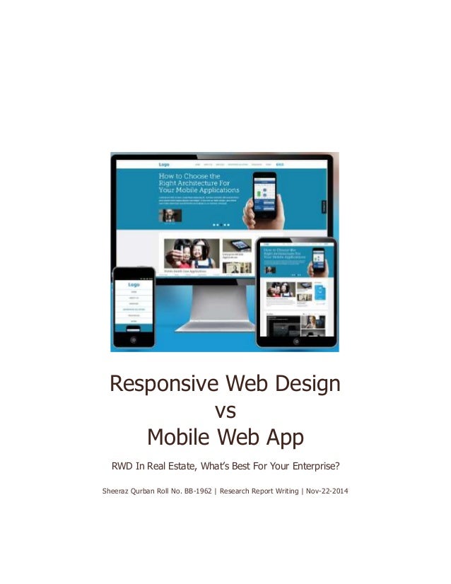 Responsive Web Design vs Mobile Web App