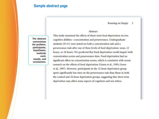 Sample abstract page
 