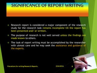 Research report | PPTX