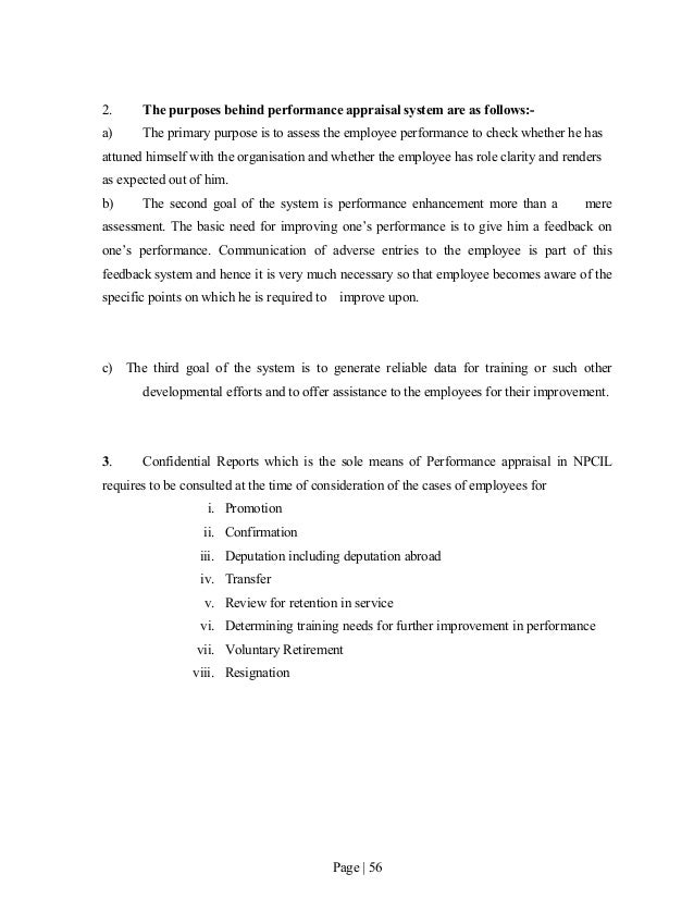 one page performance review