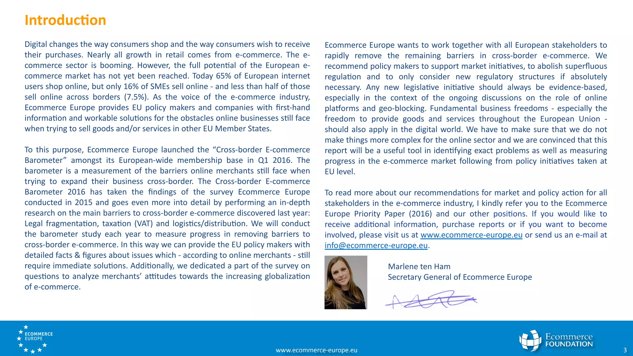 Cross-border e-commerce Barometer 2016 | PDF