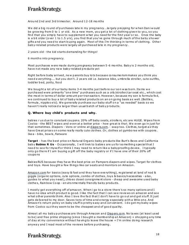 Research Report Example Frank Strategy