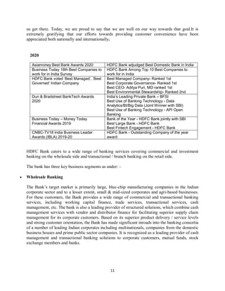 Research Report on Net banking with reference to HDFC Bank | PDF