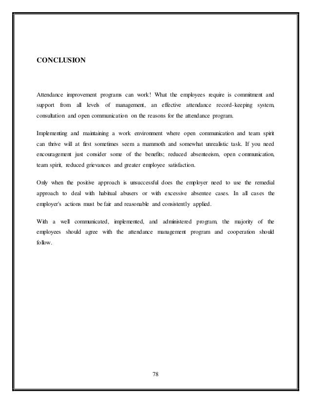 Case study absenteeism in the workplace image