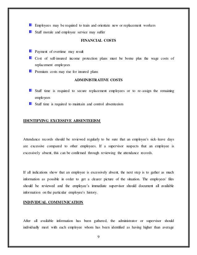 Absenteeism in the workplace statistics image