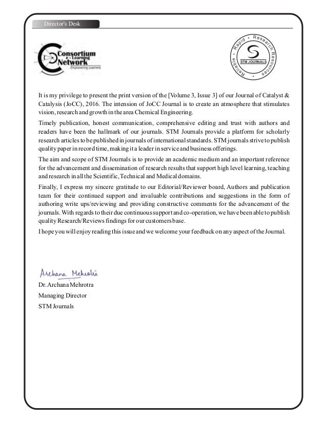 Journal of Catalyst & Catalysis vol 3 issue 3