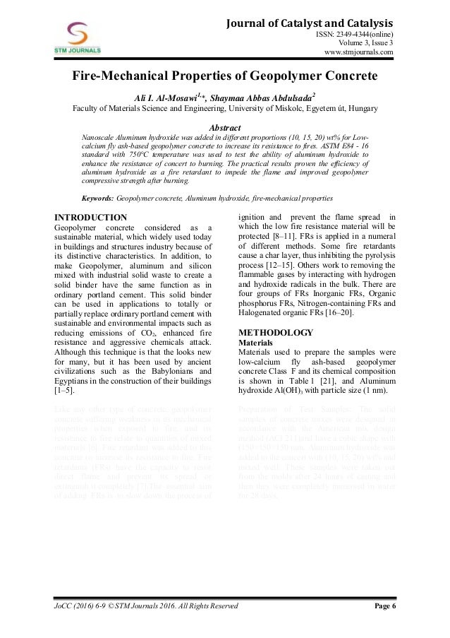 Journal of Catalyst & Catalysis vol 3 issue 3