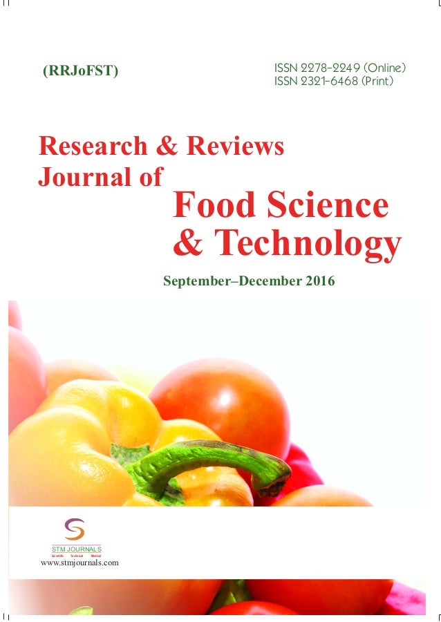 research reviews journal of food science technology vol science foods