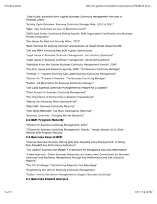 Research roundup business continuity management and it disaster