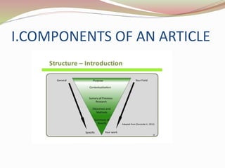 UNDERSTANDING A RESEARCH ARTICLE | PPTX