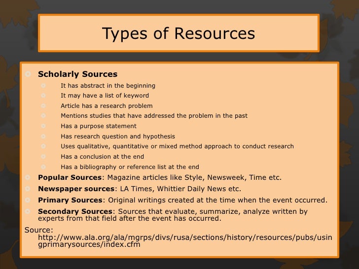 research sources techniques research sources