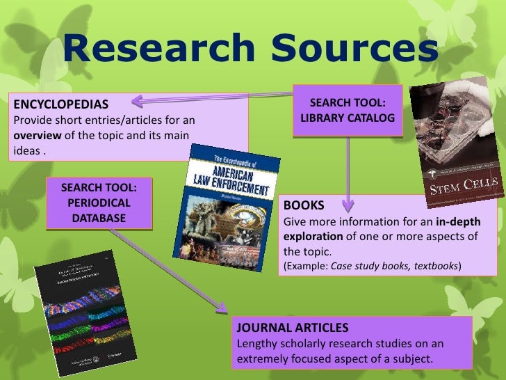 research sources and techniques research sources