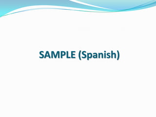 SAMPLE (Spanish)
 