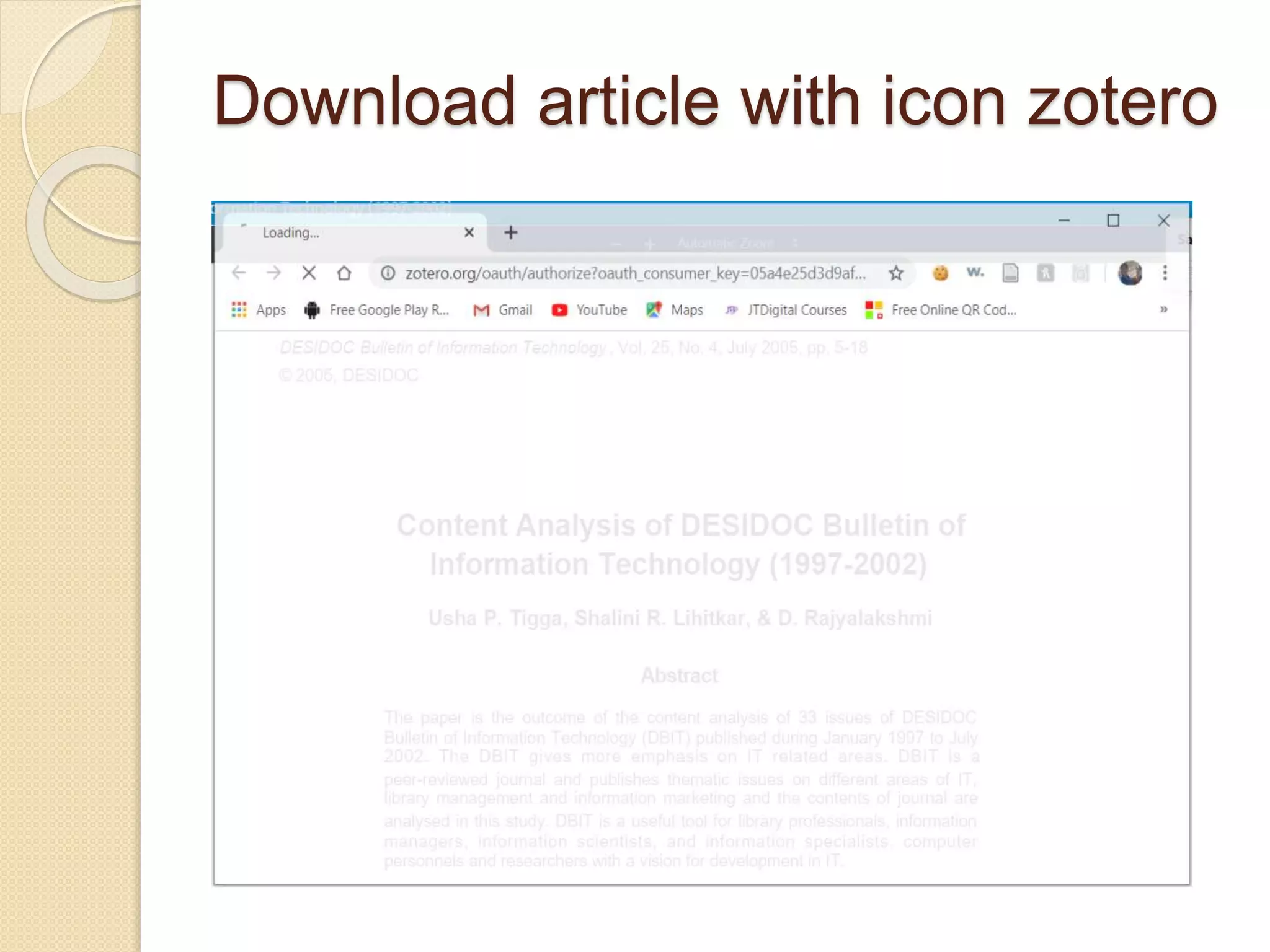 Download article with icon zotero
 