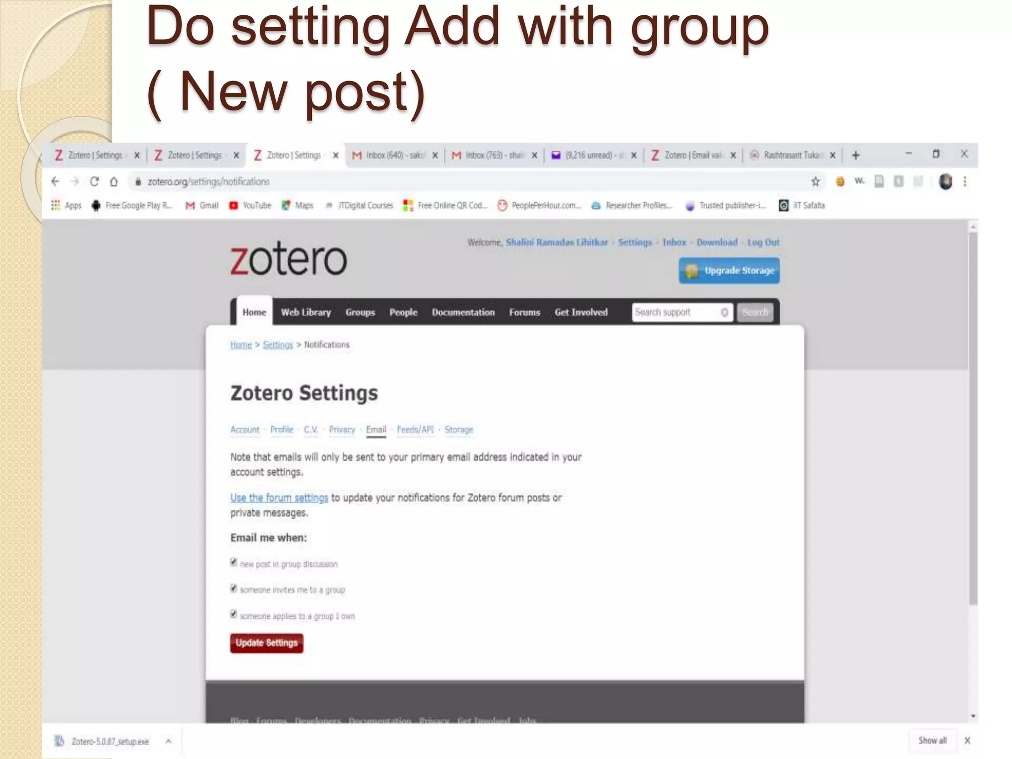 Do setting Add with group
( New post)
 