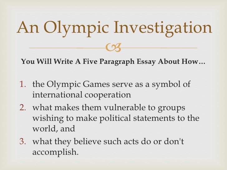 Research The Olympic Games And A Host City Full Presentation Learning Outcomes The Learners Will Create A Commercial Presentationusing Windows Live Movie Maker Synthesis Essay Introduction Example also How To Write A Good English Essay Argumentative Essay Topics For High School