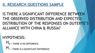SAMPLE RESEARCH TITLE AND QUESTION PRESENTATION | PPTX