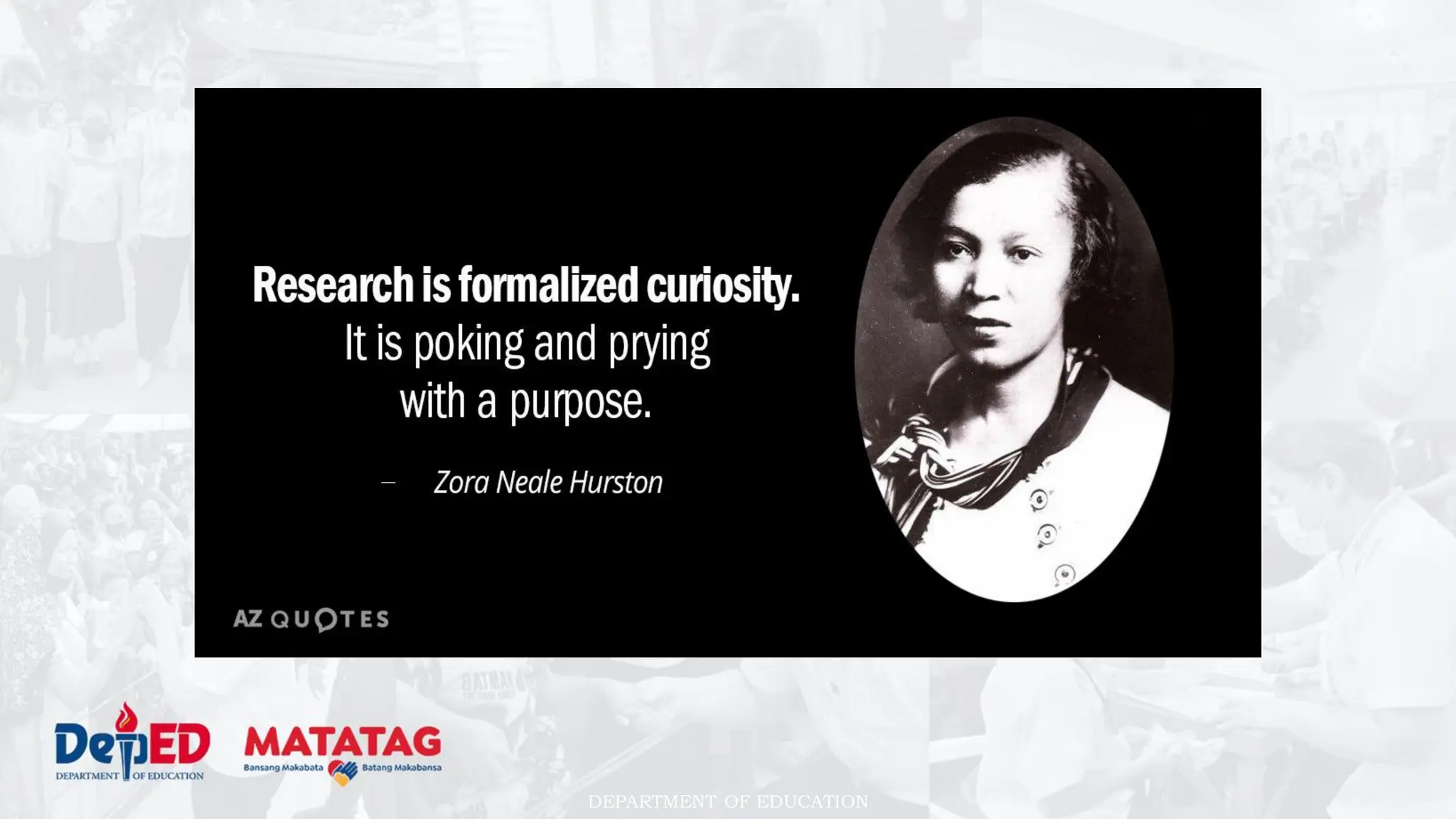 DEPARTMENT OF EDUCATION
 