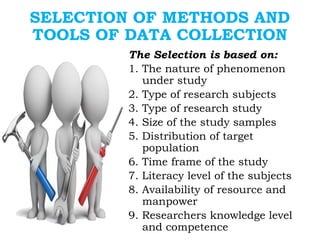 Research Tool and Data Collection Methods | PPTX