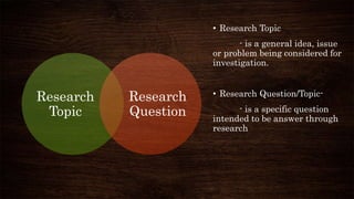 Research topic | PPTX
