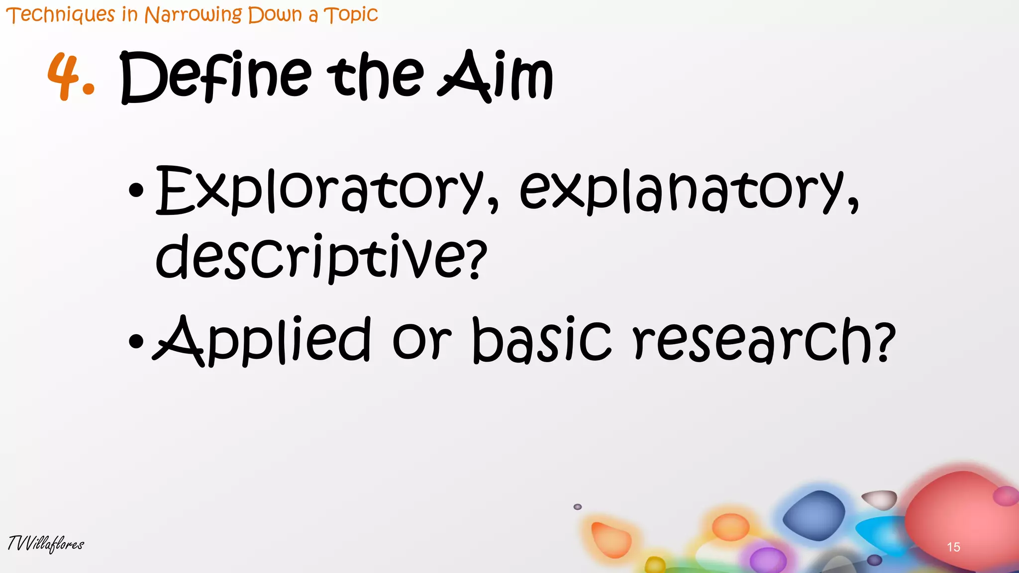 How to choose a research topic | PDF