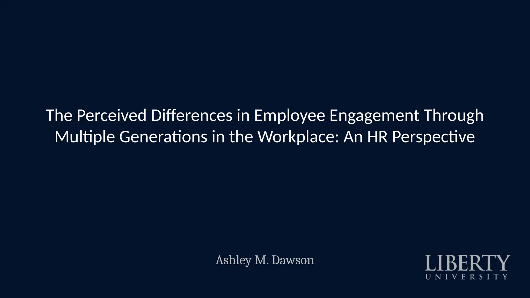 Multiple Generations in the Workplace: HR Perspective | PPTX