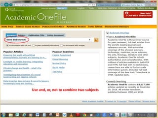 Use and, or, not to combine two subjects 
 
