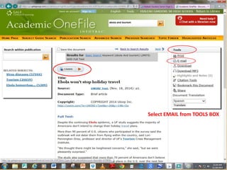 Select EMAIL from TOOLS BOX 
 