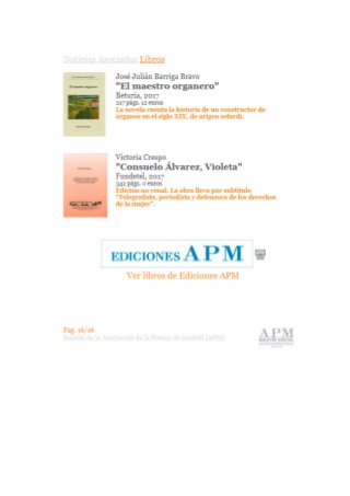 Reseña del libro Consuelo Álvarez, Violeta. Boletín digital de la asociación de la prensa de madrid.