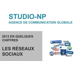 STUDIO-NP
   AGENCE DE COMMUNICATION GLOBALE



2012 EN QUELQUES
CHIFFRES

LES RÉSEAUX
SOCIAUX
 