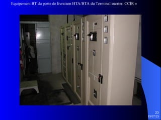 19/07/25
23
Equipement BT du poste de livraison HTA/BTA du Terminal sucrier, CCIR »
 