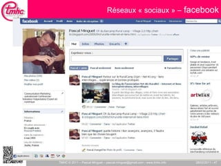 Réseaux « sociaux » –  facebook 