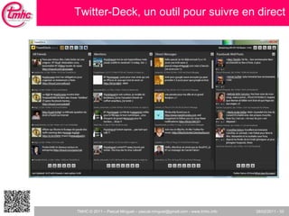 Twitter-Deck, un outil pour suivre en direct 