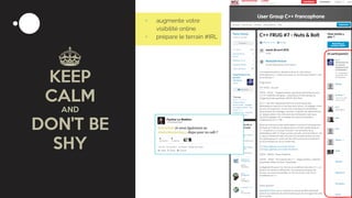 + augmente votre
visibilité online
+ prépare le terrain #IRL
 