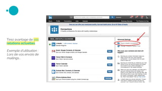 Tirez avantage de vos
relations actuelles
Exemple d’utilisation :
Lors de vos envois de
mailings...
 