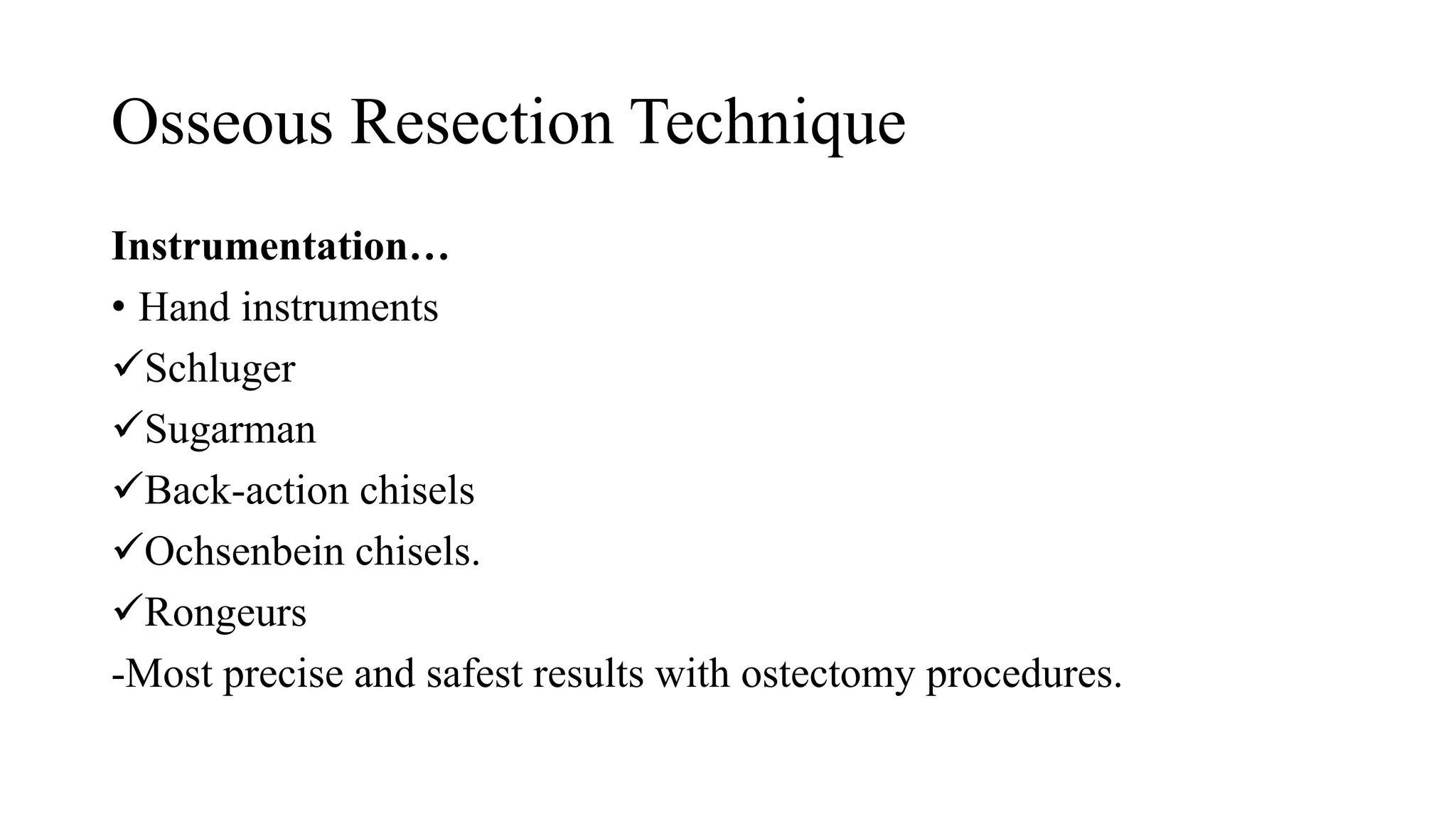 Resective Osseous Surgery power point presentation | PPTX