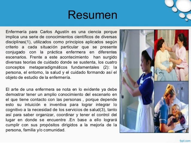 Enfermería Ciencia y Arte del cuidado