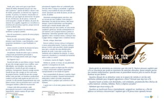 6 7
Tende, pois, como certo que os que dizem:
“Nada de melhor desejamos do que crer, mas
não o podemos”, apenas de lábios o dizem e não
do íntimo, porquanto, ao dizerem isso, tapam os
ouvidos. As provas, no entanto, chovem-lhes ao
derredor; por que fogem de observá-las? Da parte
de uns, há descaso; da de outros, o temor de
serem forçados a mudar de hábitos; da parte da
maioria, há o orgulho, negando-se a reconhecer a
existência de uma força superior, porque teria de
curvar-se diante dela.
Ergamo-nos em alcance da consciência, para
senhorear o próprio caminho.
Hora de assumirmos a autoria de nossa própria
história pessoal.
Diante da vida, precisamos indagar a nós
mesmos o que fazemos, o que desejamos, a que
propósitos atendemos e a que finalidades se
destinam.
Vamos assumir o controle da direção do barco
da vida. Queremos, podemos, fazemos.
Inicialmente, duvide de tudo o que o controla,
critique todo pensamento perturbador e
determine estrategicamente onde quer chegar.
Diz Augusto Cury 6
:
Duvide de todas as suas falsas crenças. Duvide
de que não consiga superar seus conflitos, suas
dificuldades, seus desafios, seus medos, sua
dependência. Duvide de que não consiga ser
autêntico, transparente, honesto consigo mesmo.
Duvide de que não consiga ser livre nem autor
da própria história. Duvide de que não consiga
brilhar como pai/mãe, ser humano e profissional.
Lembre-se de que tudo aquilo em que você crê o
controla. Se não duvidar frequentemente das suas
falsas crenças, elas escravizarão você e você não
conseguirá reeditar o filme do inconsciente.
Critique cada ideia pessimista, cada
preocupação excessiva e cada pensamento
angustiante. Jamais esqueça de que cada
6	 Controle o estresse
pensamento negativo deve ser combatido pela
arte da crítica. Critique a ansiedade, a agitação
mental, a necessidade de estar em evidência
social. Questione seu medo do futuro, de não ser
aceito, de falhar.
Determine estrategicamente sem livre, não
ser escravo de seus conflitos. Entre desejar e
determinar, há uma lacuna imensa. Não basta
desejar; é preciso determinar com disciplina,
mesmo que o mundo desabe sobre você.
Determine lutar por seus sonhos, ter uma mente
saudável e generosa. Decida continuamente ter
um romance com a própria história e jamais se
abandonar. Determine aprender todos os dias e
agradecer mais e reclamar menos, a abraçar mais
e julgar menos, a elogiar mais e condenar menos.
Duvide, critique, determine.
Buscar conhecer nossas crenças é enriquecer
o nosso autoconhecimento. É preciso conhecer,
pensar e sentir cada uma delas, dando margem
para que o coração não seja abafado pelos
gorjeios da razão, e para que a razão não se
amolente sob os impulsos da emoção. A crença
essencial e duradoura é o resultado da harmonia
entre o saber e o sentir!
E arremata, Joanna de Ângelis 7
, Espírito:
Realiza-se, porém, a crença, na sua plenitude,
quando é consequência da razão.
Quando se apoia no objeto que lhe constitui
a crença, transcende a própria capacidade,
transformando-se em estado de espírito.
Tem a propriedade de abrasar o espírito, dispô-
lo aos lances arrojados. Quando honestamente
elaborada é calma e fecunda, propiciando
equilíbrio físico e psíquico que sustenta a vida
humana.
E quem vive e crê em mim, jamais morrerá. Crês
nisso? 8
7	 Estudos espíritas. Cap. 14. Divaldo Franco
8	 João, 11:26
Fépara se ter
Muita gente se atormenta ao constatar que não tem fé. Muitas pessoas supõem que
a fé se caracterize por práticas exteriores de emoções alteradas, quase sempre presas
aos anseios exibicionistas, quando mais se pretendem mostrar para os outros do que
iluminar-se por dentro.
Quantos deixam de se alimentar como se os jejuns de comida or um dia sem
nenhuma utilidade para ninguém agradasse a Deus? Pensam que seja isso a fé.
Quantos fazem acordos com divindades, com entidades, prometendo-lhes ofertas de
cunho material: comidas, bebidas, flores e objetos variados?
Admitem que nisso esteja a fé.
Quantos se martirizam física e mentalmente, sangram-se, mutilam-se, a fim de
aplacar as torturas conscienciais? Supõem que a fé possa estar apoiada nessas
 