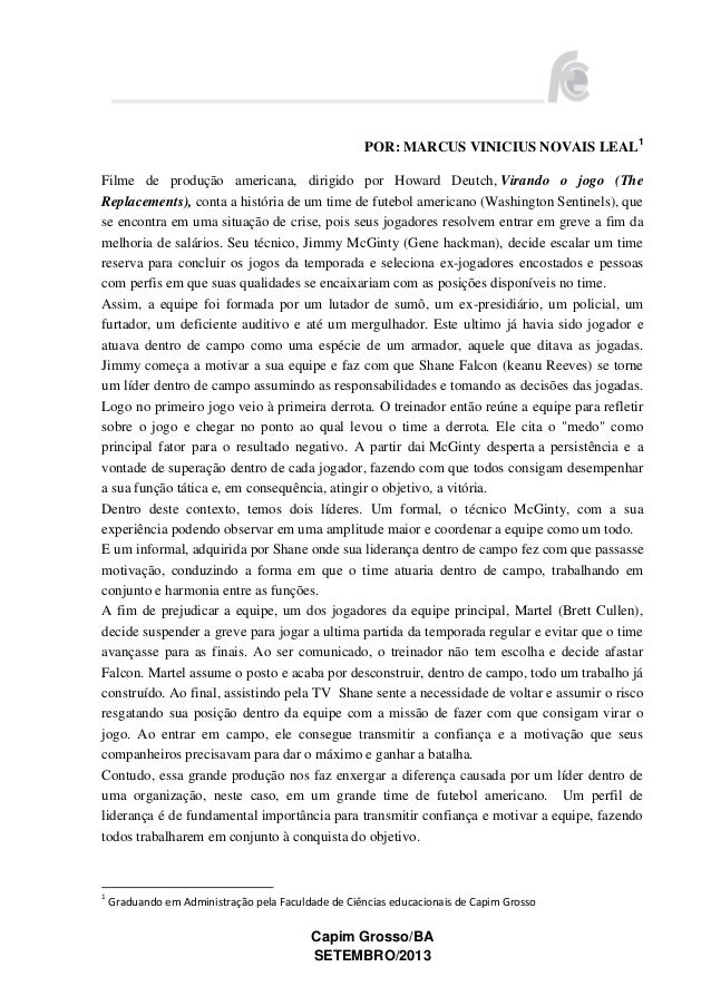 Resenha Critica A Procura Da Felicidade Resenha do filme virando o jogo