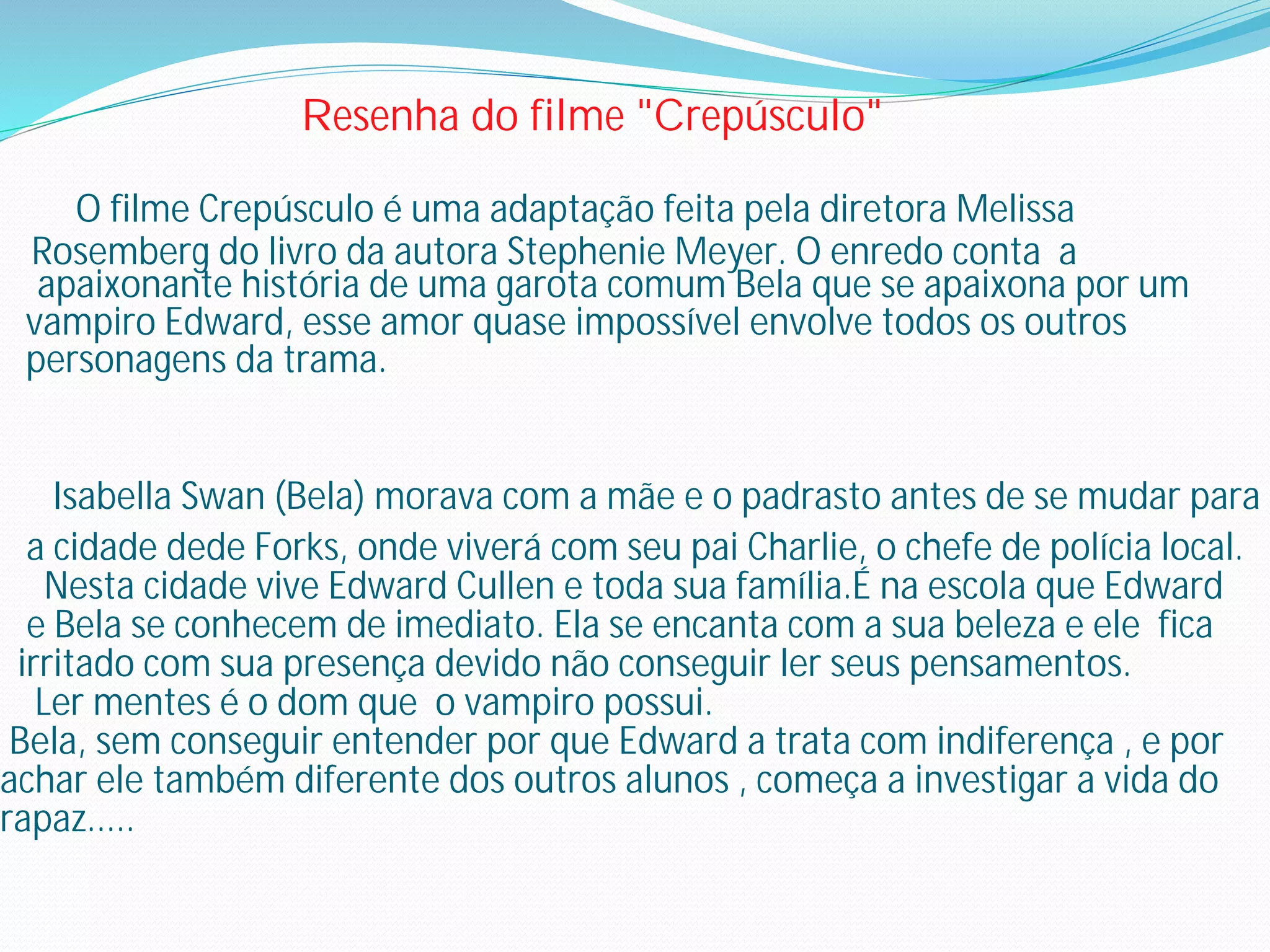 Diferenças e exemplos de Resenha resumo e sinopse. | PDF | Romance | Genres