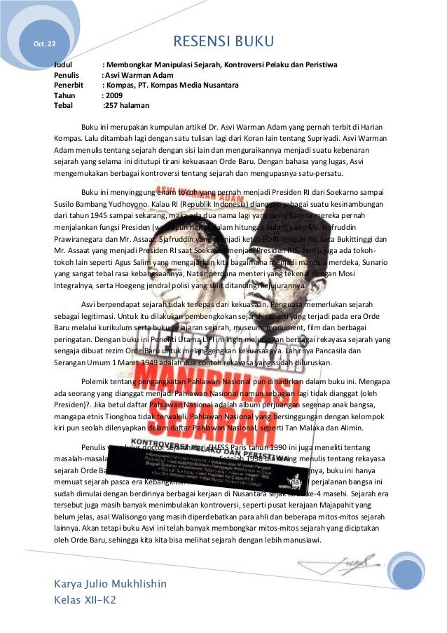 Contoh Resensi buku