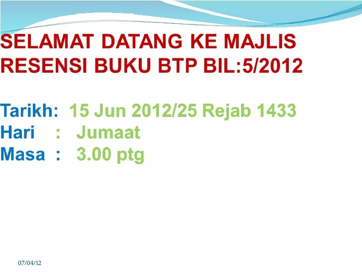 Resensi Buku Bil 5 Mohd Noh