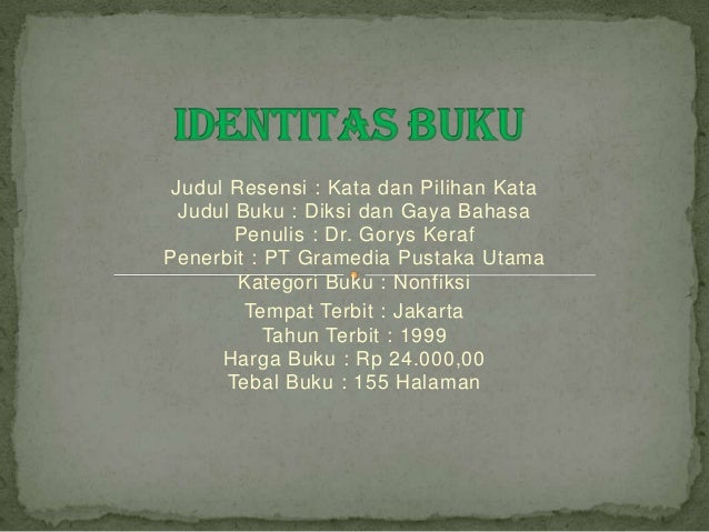 DIKSI DAN GAYA BAHASA GORYS KERAF PDF