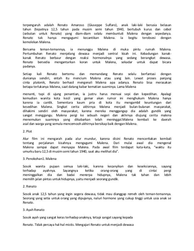 Resensi Film Maleena Resensi Film Maleena