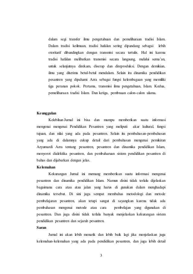 Resensi Jurnal Pendidikan Agama Islam