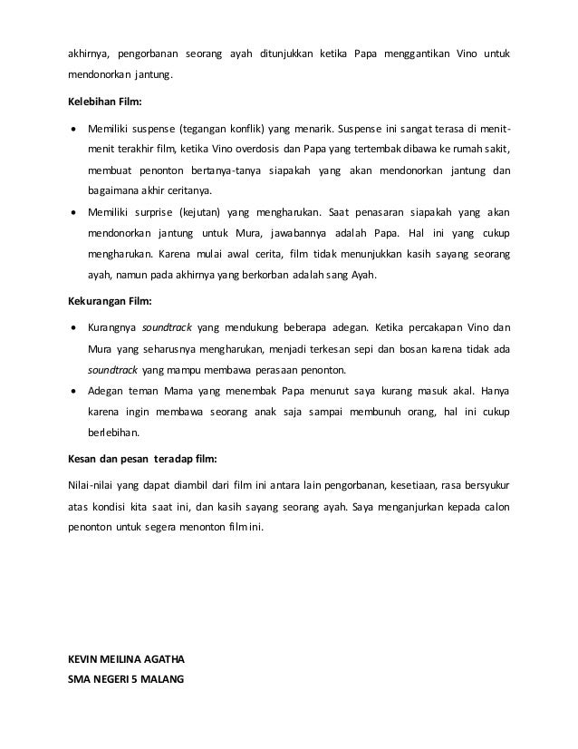 Resensi Malaikat Tanpa Sayap Bahasa Indonesia