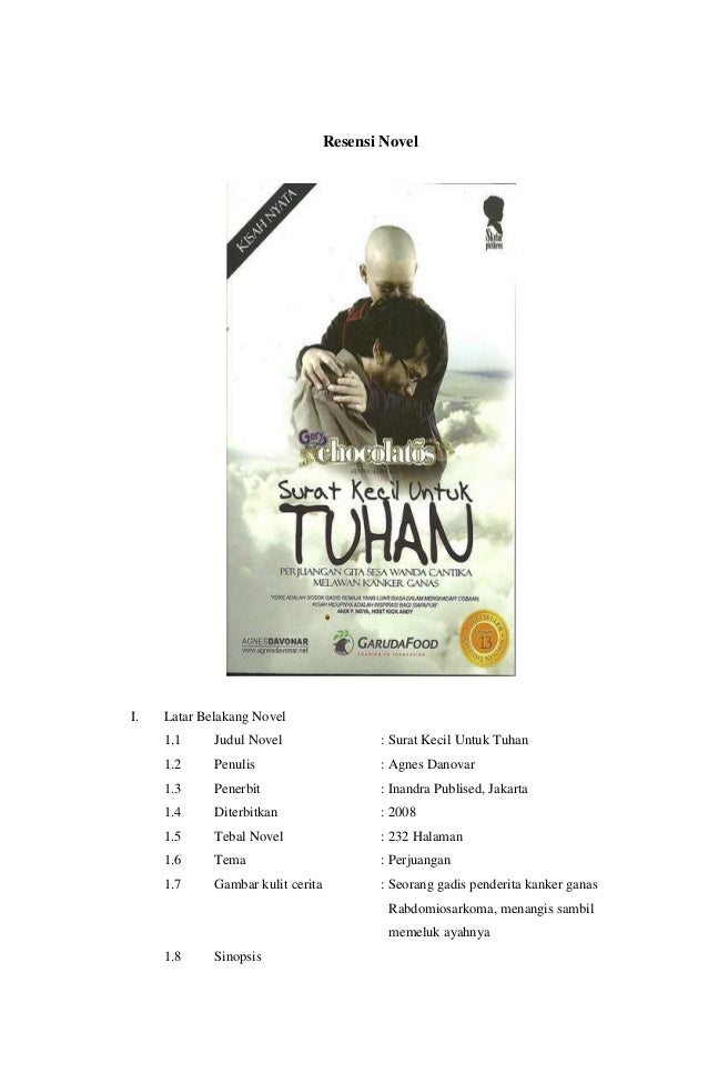 Resensi Novel - Surat Kecil Untuk Tuhan