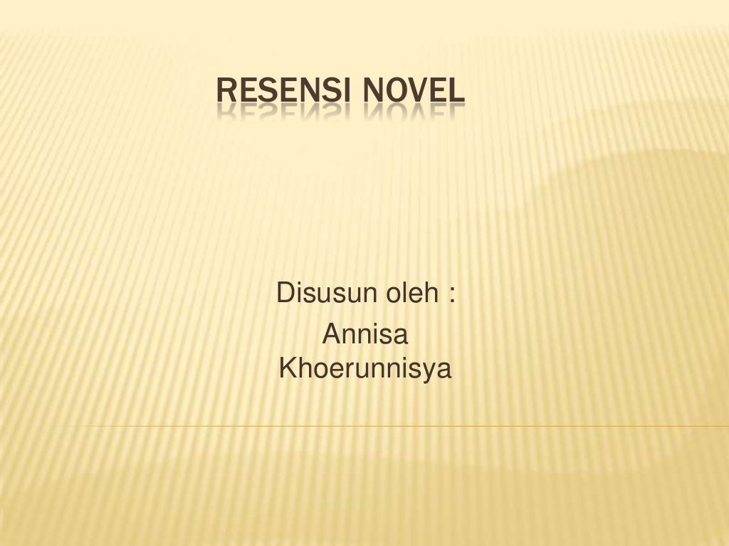 Resensi novel bahasa sunda